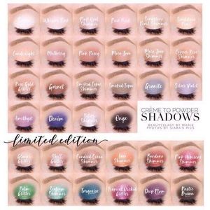Cream to powder shadow
